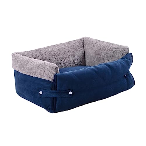 COLLBATH Quadratisches Hundesofabett Muschelschalen-Design mittelgroße Hundehütte warm und gemütlich strapazierfähiges Material Haustierbett für Katzen und Hunde leicht zu reinigen von COLLBATH