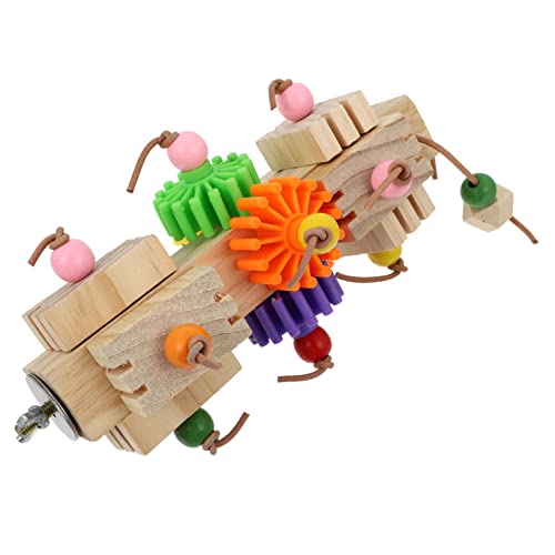 COLLBATH Papagei Spielzeug vogelkäfig zubehör vogelzubehör für käfig Papageien Spielzeug Parrot Toys Puzzle-Zubehör Papagei Schleifspielzeug Vogelbarsch Vogel Papagei Kauspielzeug Holz von COLLBATH