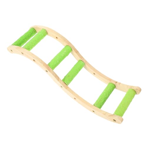 COLLBATH Papagei Vogel Leiter Spielzeug Holz Kletterbrücke für Ziervögel Sicheres und Robustes Design Vogelkäfig Zubehör von COLLBATH