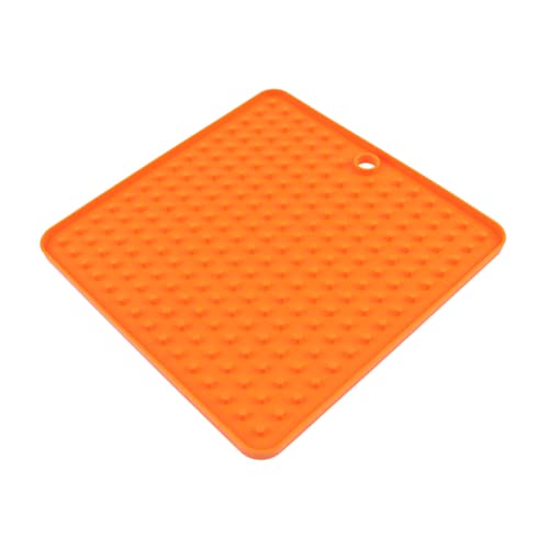 COLLBATH Pet Feeding Pad Silikonfutter Lecken Kissen Creative Eating Pad Pet Supplies Für Hund Welpen (orange) von COLLBATH