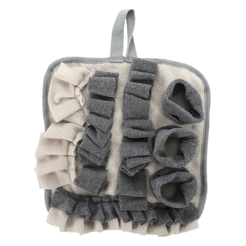 COLLBATH Einzigartige Haustier Futtersuche Pad Schnüffeln Decke Fleece Material 30x30cm Grau Übung Pad von COLLBATH