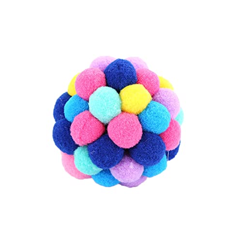 COLLBATH Rasselspielzeugball für Katze Glockenkugeln Bälle für Katzen lustiges Katzenspielzeug Ball Katzenspielzeug Kätzchen Spielzeug gummiball Katzen Spielzeug Glockenspielzeug für Katze von COLLBATH