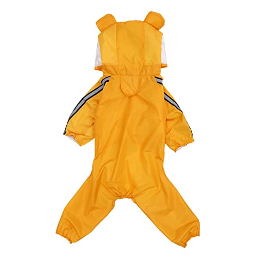 COLLBATH Regenmantel für Haustiere Regenjacke für Hunde Autositzbezug für Hunde Tierhaarentferner Regenponcho nass hunderegencape hunderegenmantel Haustierbedarf Haustier Regen Stoff Yellow von COLLBATH