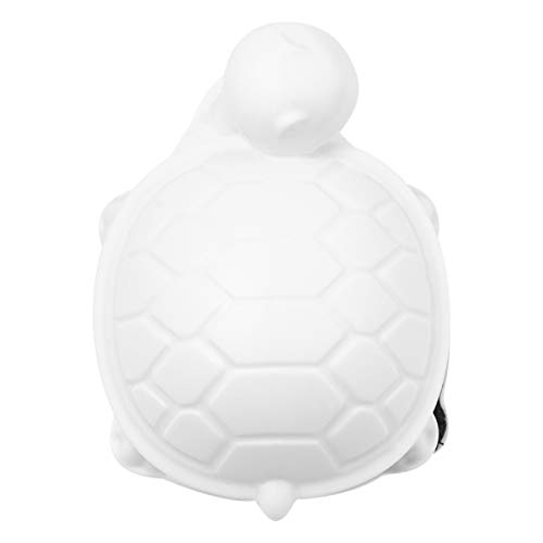 COLLBATH Reinigungsbürste für Aquarien schildkröte Turtle plasur Aquarium Reinigungsbürste reinigungswerkzeuge Miniaturpinsel Aquarium Zubehör Magnet Bausatz Futterspender Netz Weiß von COLLBATH