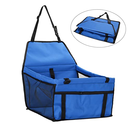 COLLBATH Reisetasche für Hunde Autotransporter für Haustiere mit Sicherheitsleine Hundeauto-Mesh-Organizer Reisetasche für Welpen Hundesicherheits-Reisetasche Auto Hundetransporter Blue von COLLBATH