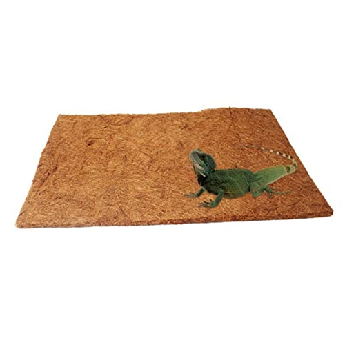 COLLBATH Natürliche Kokosfasermatte 50 x 30 cm Einstreu für Reptilien antiatmungsaktiv für Eidechsen und Geckos von COLLBATH