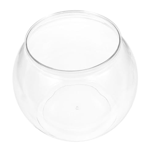 COLLBATH Rundes Transparentes Fischglas Aus Kunststoff Kleines Terrarium Saftiger Hydrokultur Pflanztopf Fischglas Blumenbehälter Für Die Hochzeitstafel von COLLBATH