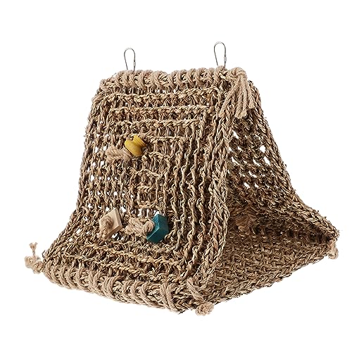 COLLBATH Rustikale Vogel Hängende Hängematte Höhle Papagei Käfig Rattan Nest Schlafende Bett Swing von COLLBATH