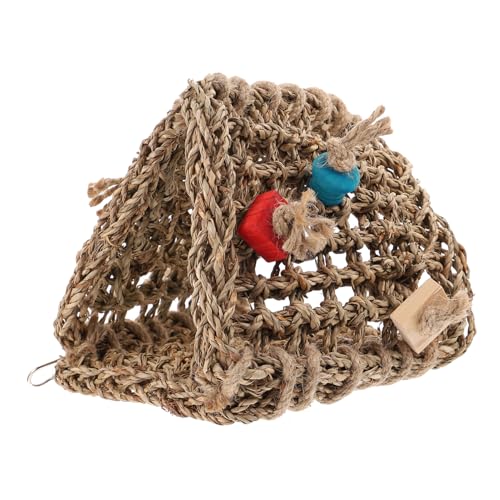 COLLBATH Rustikale Vogel Hängende Hängematte Höhle Papagei Käfig Rattan Nest Schlafende Bett Swing von COLLBATH