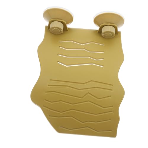 COLLBATH Schildkröten-terrasse Reptiliendock Bereich Zum Sonnenbaden Von Schildkröten Schwimmende Schildkröteninsel Kletterregal Schildkrötenpanzerdock Kletterrampe Für Reptilien Yellow Abs von COLLBATH