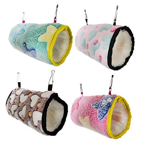 COLLBATH Luxuriöser Schlafsack für Haustiere Papageien-Hängematte Bett Hamsternest Vogelnest Hängebett für Papageien 20 x 13 cm zufällige Farbe von COLLBATH