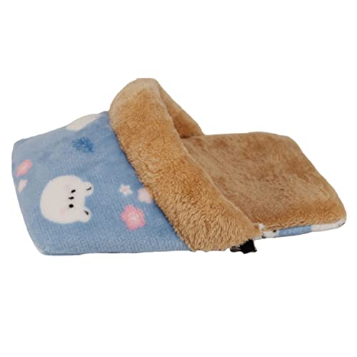 COLLBATH Schweinebaumwollnest Meerschweinchennest Beutel Für Rattenzuckergleiter Schlafbett Für Kleintiere Hamster-plüsch-Tunnel Meerschweinchen Kuschelbett Warmer Schlafsack Stoff von COLLBATH