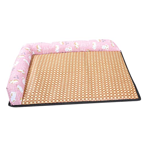 COLLBATH Sommer kühlmatte atmungsaktives Haustierbett Schlafmatte für Hunde Sommerhaustierbett Kühlmatte für kühlkissen kühlgelkissen pet Bed Hund Sommermatte Schlafmatte für Haustiere Rosa von COLLBATH