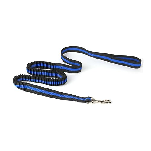 COLLBATH Taille Hundespaziergang Arbeitshundeleine Leine Für Hundewanderer Laufbänder Kleine Und Mittlere Hunde Hundeseil Taille Hundeleine Taillenhundeläufer Bungee Seil Seilleinen Blue von COLLBATH