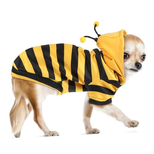 COLLBATH Thermobekleidung für Katzen und Hunde Hundemantel Winter katzenmantel Winter Haustier Hoodie Größe XL Halloween-Kostüm für Katzen Hoodie für Katze Hunde-Hoodie Polyester Yellow von COLLBATH