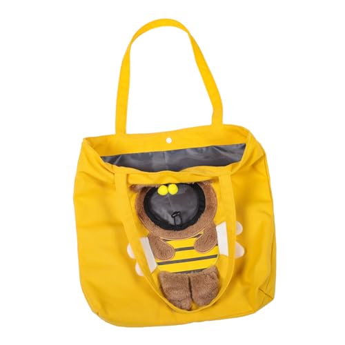 COLLBATH Tragbare Haustiertasche Kätzchenträger Reise-Katzentrage im Freien tiertransporttasche Katzen Handtasche tragbare Tragetasche für Haustiere atmungsaktive Katzentragetaschen Yellow von COLLBATH