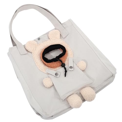 COLLBATH Entzückende Haustier-Schultertasche Katzentragetasche Canvas-Reisetragetasche für Hunde tragbare Haustier-Ausflugstasche von COLLBATH