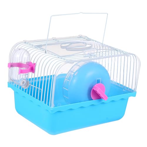 COLLBATH Tragbares Hamsterhaus Transparenter Hamsterkäfig Mit Wasserbehälter Ideale Tragetasche Für Haustiere Perfektes Nest Für Hamster Leicht Zu Transportieren Und Zu Reinigen von COLLBATH