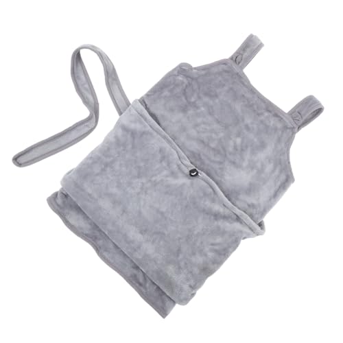 COLLBATH Tragetasche für Katzenschürze Hund hält Schürze Katzentrageschürze Katzen Schlafsack Katzen Tragetasche Schlafschürzen für Katzen Schlafschürze für Haustiere Flanell Grey von COLLBATH