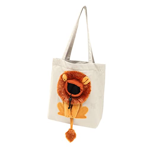 COLLBATH Umhängetasche Katzentragetasche Tasche Für Haustiere Reisebuchtasche Cross-Body-Schlinge Haustierreisen Umhängetasche Für Katzen Katze Nimmt Tasche Schulranzenträger Segeltuch von COLLBATH