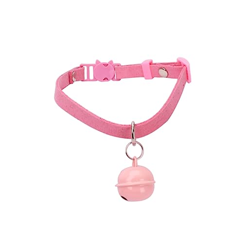 COLLBATH Verstellbares Katzenhalsband Mit Glöckchen Personalisiertes Halsband Für Kätzchen Und Welpen Pink Zufälliger Stil Haustierkragen Für Und Komfort von COLLBATH