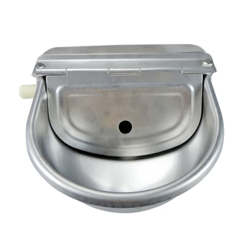 COLLBATH Viehtränke Automatische Ziegentränke Automatische Tränke Pferdetrog Tränke Für Tiere Tiertränke Bewässerungsanlage Für Den Bauernhof Automatischer Wassernapf Für Hunde Silver von COLLBATH