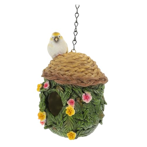 COLLBATH Vogelnest Aus Resin Hängendes Vogel Schlafnest Für Die Dekoratives Vogelzucht Nest Für Garten Und Terrasse Wetterfeste Und Langlebige Gartendekoration von COLLBATH