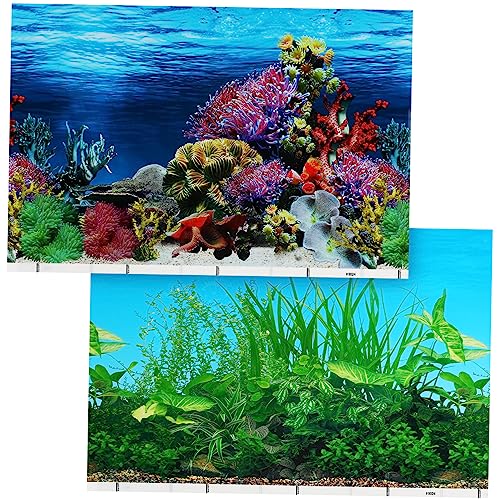 COLLBATH Wandaufkleber Papier Dekorationen Für Aquarien Aquarienhintergrund Gefälschtes Aquarium Led-licht Für Aquarien Filterbeutel Für Teichpumpe Aquarium Hintergrund Aquarium Geführt von COLLBATH