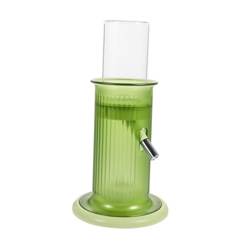 COLLBATH Wasserflasche für Hamster Automatische Tränke für Haustiere Käfig Chinchilla Flasche hamsterzubehör Hamster zubehör Haushaltswasserspender Praktische Hamstertränke Glas Green von COLLBATH