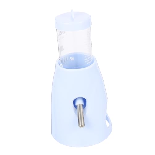 COLLBATH Wasserflasche für Hamster Käfig Trinkflasche für Hamster automatische Tränke nager trinkflasche Hamster wasserspender zarte Chinchillaflasche vertikale Wasserzuführung pp Sky-Blue von COLLBATH