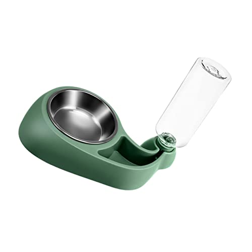 COLLBATH Wasserspender pet Feeder pet Water Bottle Automatischer Futterautomat für Haustiere Welpe erhöhter Hundenapf Schüssel Abnehmbarer Futterautomat Heimtierbedarf Plastik Green von COLLBATH