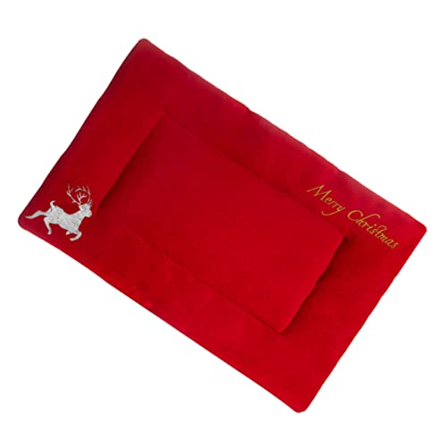 COLLBATH Weihnachtsmatte für Haustiere pet heating pad Weihnachts Haustiermatte waschbares Haustierbett Katzenbettmatte Schlafkissen Schlafmatten Hunde Wärmebett Sofa Decke von COLLBATH