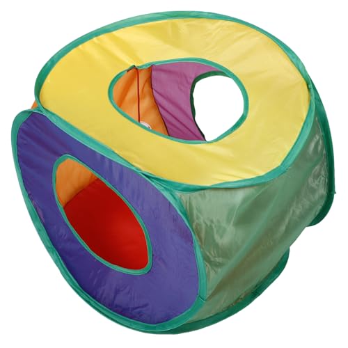 COLLBATH Zusammenklappbarer Katzentunnel Plane Lichtschalterabdeckung Käfig katzenspielzeug katzenhaus Aufklappbarer Katzenspielwürfel zum Aufklappen Haustier Kleintiertunnel Polyester von COLLBATH