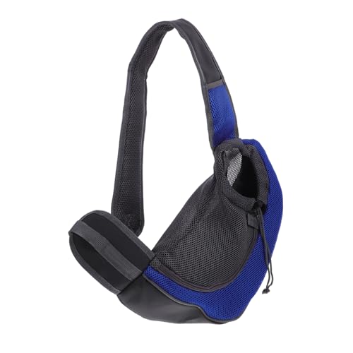 COLLBATH Haustier-Träger Polyester-Netz Schultertasche für Hunde und Katzen kompakte Umhängetasche Dunkelblau von COLLBATH