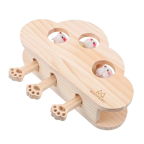 COLLBATH Katzenspielzeug fürs automatisch interaktiv aus Holz Katzenspielzeug Katzenminze neckisches Spielzeug Heimtierbedarf 1 Packung von COLLBATH