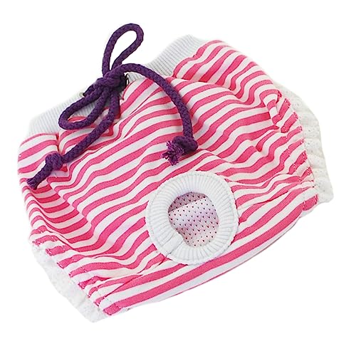 COLLBATH physiologische Hosen für Haustiere Hundeoverall Hundemäntel Haustierwindelhose Hunde Unterhose hundewindel Hosen für die hundeperiode weibliche hundehose Reine Baumwolle Rosa von COLLBATH