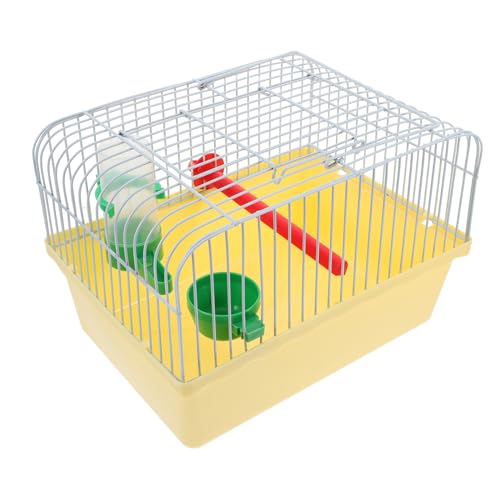 COLLBATH tragbarer Vogelkäfig Lovebird-Käfig Flugkäfige für Sittiche Conure-Käfig Ara-Vogelkäfig breiter Vogelkäfig Reiseträger für Vögel Ara-Käfig Vogelkäfig für Nymphensittiche Abs Yellow von COLLBATH