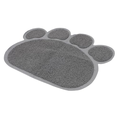 Katzen-tischset Abfallfangmatte Haustierpfotenförmige Matte Pfotenförmige Katzentoilette Katzenstreu Fangmatte Katzenstreumatte Eckmatte Für Katzenstreu Hundefutter Wurfteppich PVC COLLBATH von COLLBATH