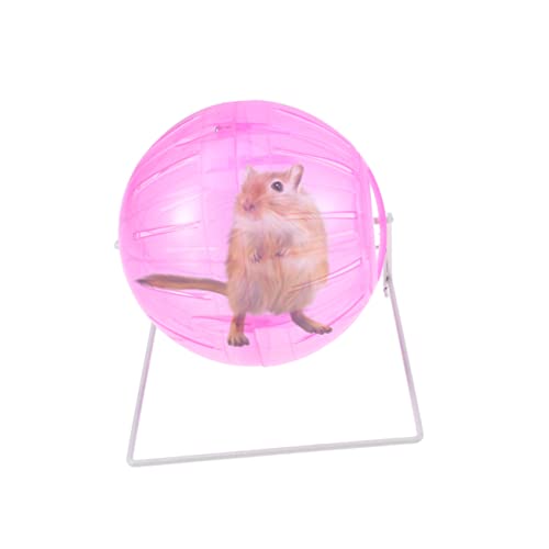 Laufball für Hamster stilles Hamsterrad Hamster leises Rad Zwerghamster Igelrad Hamster Spielzeug hamsterspielzeug kleines Haustier läuft über den Ball Miniball für Haustiere Rosa COLLBATH von COLLBATH