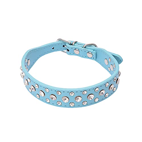 Pu-Leder-Hundehalsband DREI Drainagebohrungen Verstellbares Hundehalsband für Hunde und Katzen mit verschiedenen Schleppketten-Haustierhelfern,01,XS von COLORFULMALL