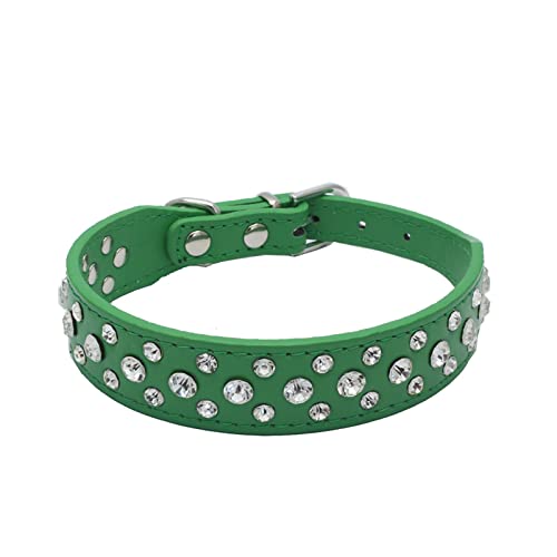 Pu-Leder-Hundehalsband DREI Drainagebohrungen Verstellbares Hundehalsband für Hunde und Katzen mit verschiedenen Schleppketten-Haustierhelfern,06,XS von COLORFULMALL