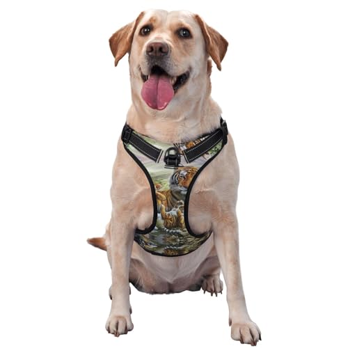 Tigers Traction Vest Pet Traction Chest Strap Vest Harness Outdoor Dog Walking von COMAAM