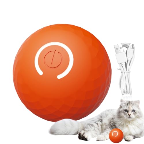 Aktiver Rollender Ball, Über USB Wiederaufladbare Hundebälle, Interaktiver Hunde-Bewegungsball Mit Smart/Normal-Modi, Langlebiger LED-Blitz, Selbstrollender Ball, Hundehirn-Bosting-pop up-Ball Für von COMFOLIVING