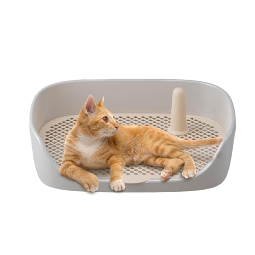 Hundetoilette – Welpen-Pad-Halter mit Schutzwand | Innovative Katzentoilette | Pet Pee Tray, Mehrzweck-Katzentoilette, leicht zu reinigen, Katzentoiletten | Urinierunterlage für das Töpfchentraining f von COMFOLIVING