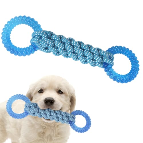 COMFPET-US-Dog Tug Toy-Rings Blue von COMFPET