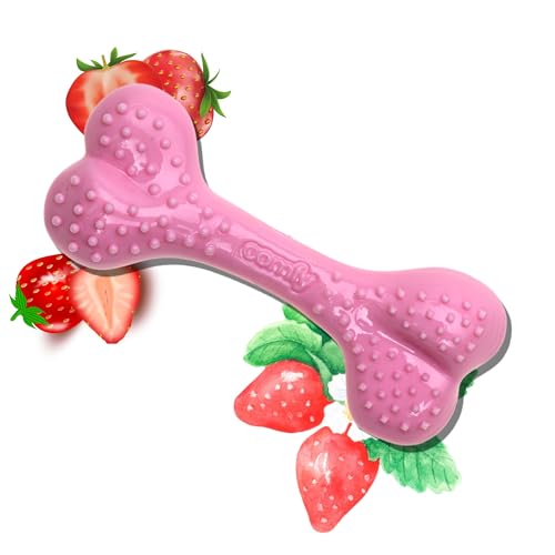 Comfy Hundespielzeug Dental Bone (16.5, Strawberry) von Comfy