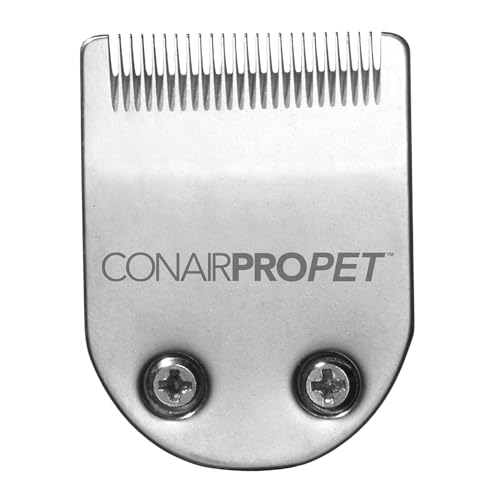 CONAIRPRO dog & cat 2-in-1 Schermaschine/Trimmer, 17-teiliges Fellpflegeset, silberfarben, Ersatzklinge für Trimmer (PGFBT420) von CONAIRPRO DOG & CAT