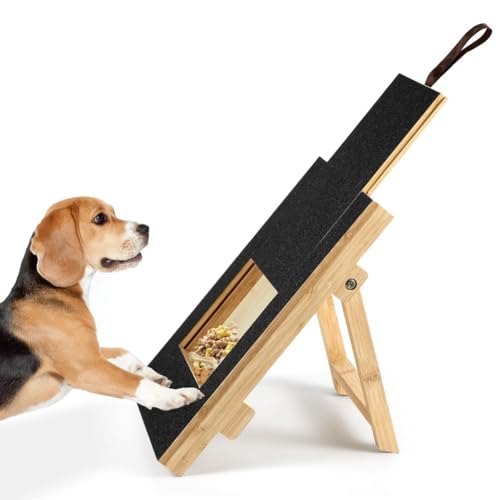 CONFUSE Kratzunterlage für Hunde, Kratzunterlage für Hundeschleifer Aus für NäGel mit Snackbox, Quadratischer Trimmer zum Kratzen Von HundenäGeln von CONFUSE