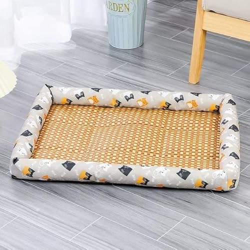 Kühle Matten, große Hundekühlungsmatte, Haustier Hund Katze EIS Bett Kühlung Sommer Pad Matte Atmungsaktive Sofa Hund Katze Schlafen Bett for Kleine Mittel Große Hunde Katze Matten S 2XL (Color : Gre von CONROS