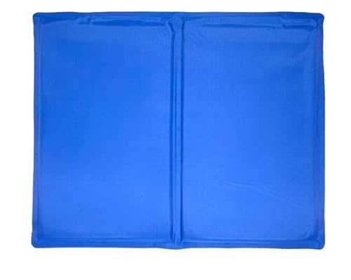 Kühle Matten, große Hundekühlungsmatte, Pet Pad Sommer Kühl Matte Haustier Kalt Gel Pad Wärme Relief Sommer Weiche Hund Kühl Bett PVC Weiche Bequeme Katze Kissen for Hund (Color : Blauw, Size : S 50 von CONROS